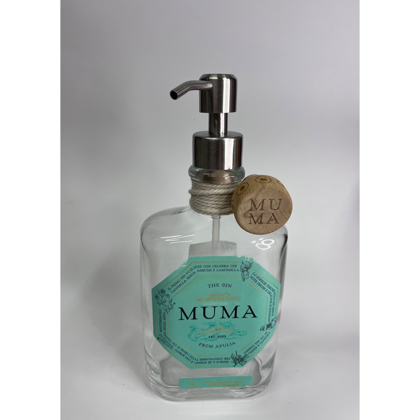 dispenser gin muma artigianale riciclato