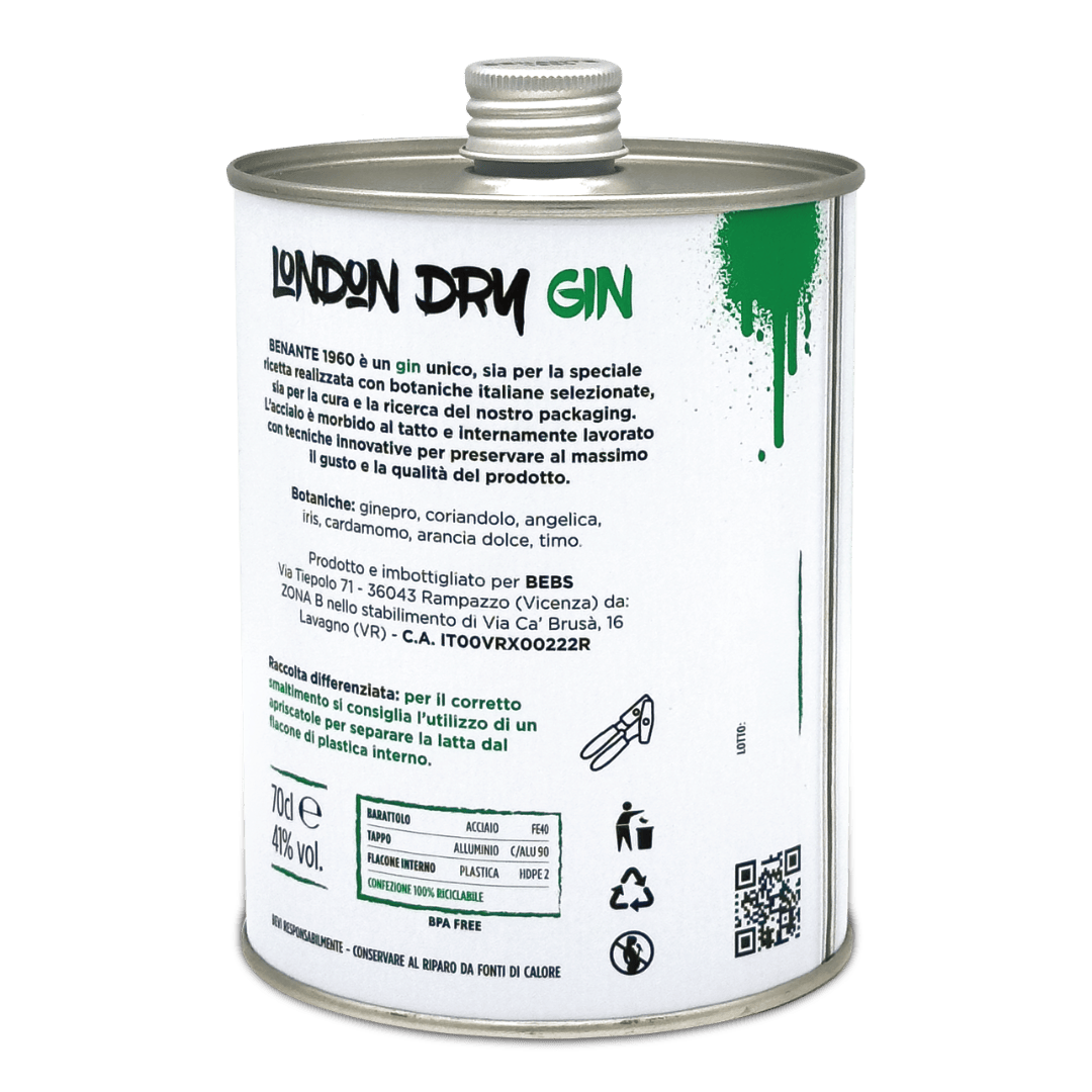 BENANTE 1960 LONDON DRY GIN – immagine prodotto