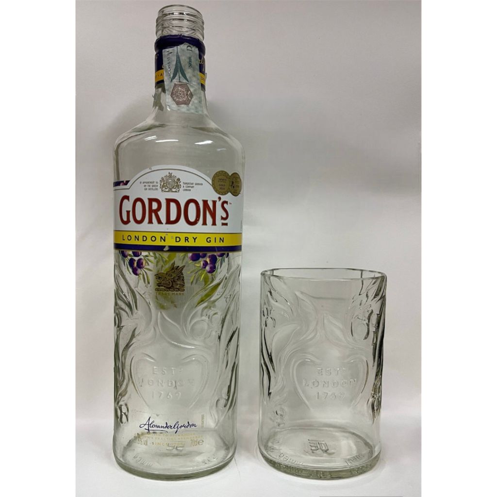 bicchiere gin gordon artigianale vetro riciclato