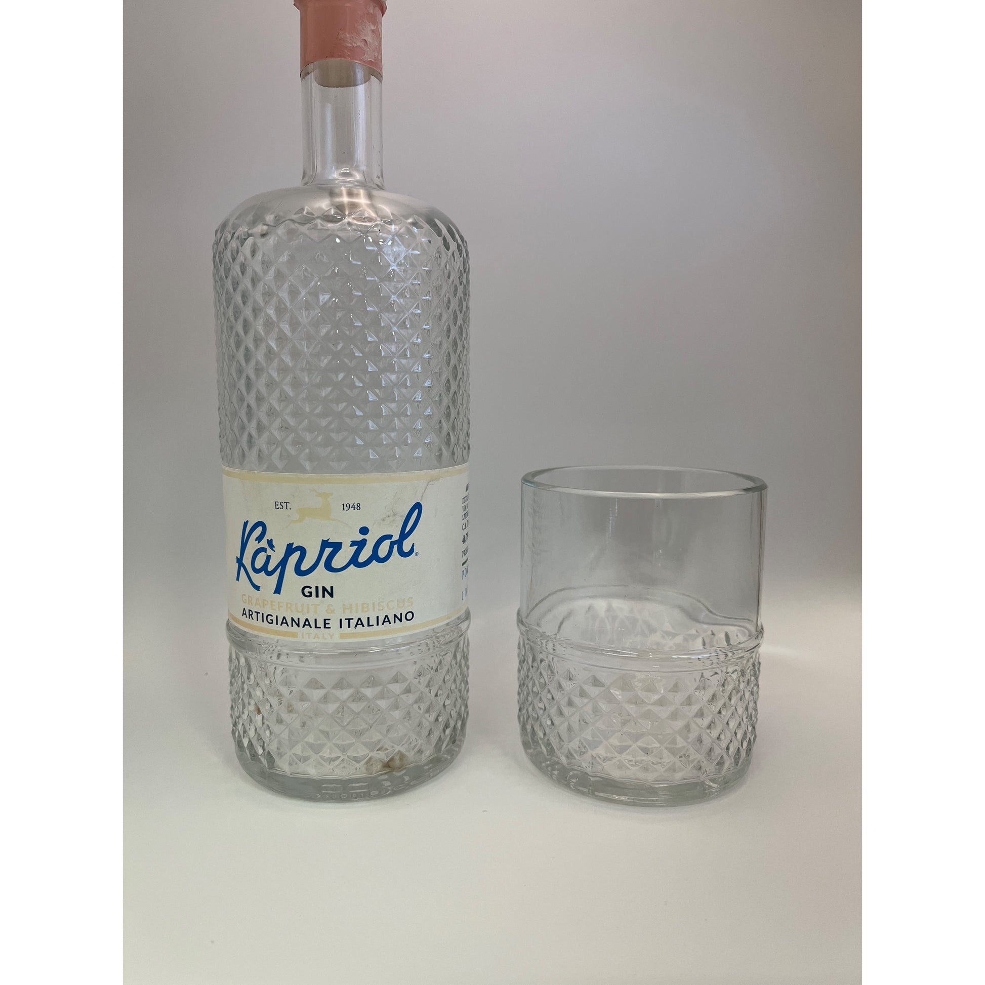 bicchiere gin kapriol artigianale vetro riciclato
