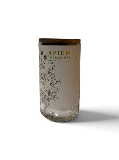 CONTENITORE APIUM con coperchio in legno