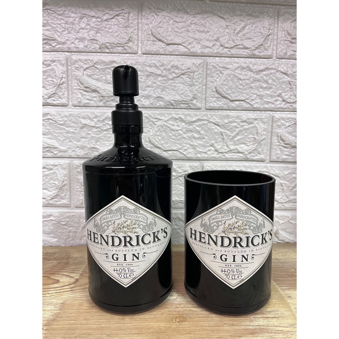 set bagno artigianale gin hendricks dispenser portasapone